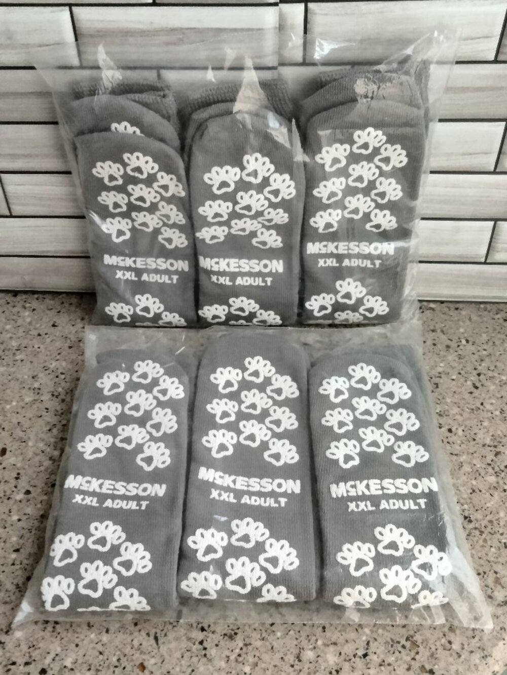 6 Pairs Unisex High Non-Skid Slipper Socks
